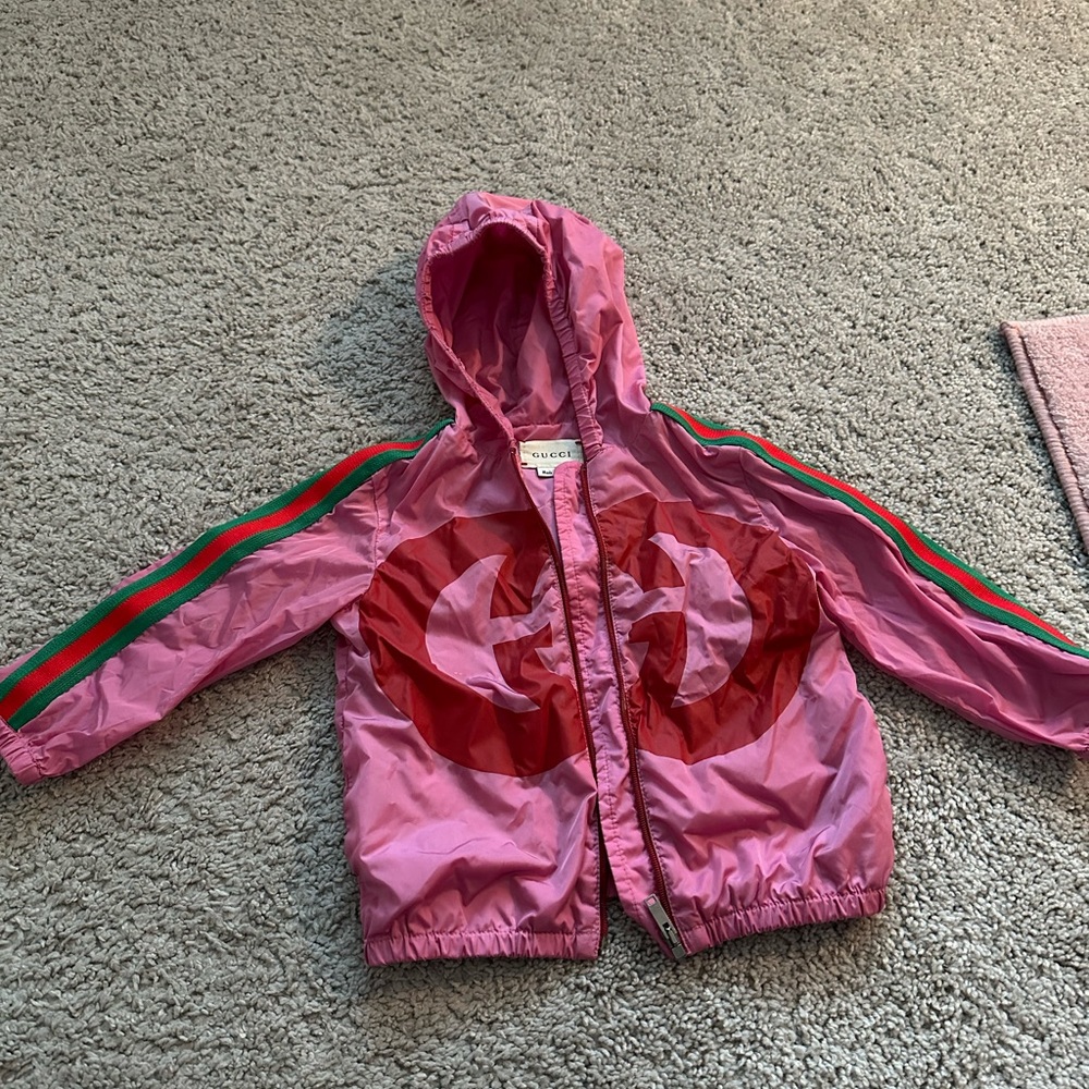 Nylon jacket with Gucci logo authentic